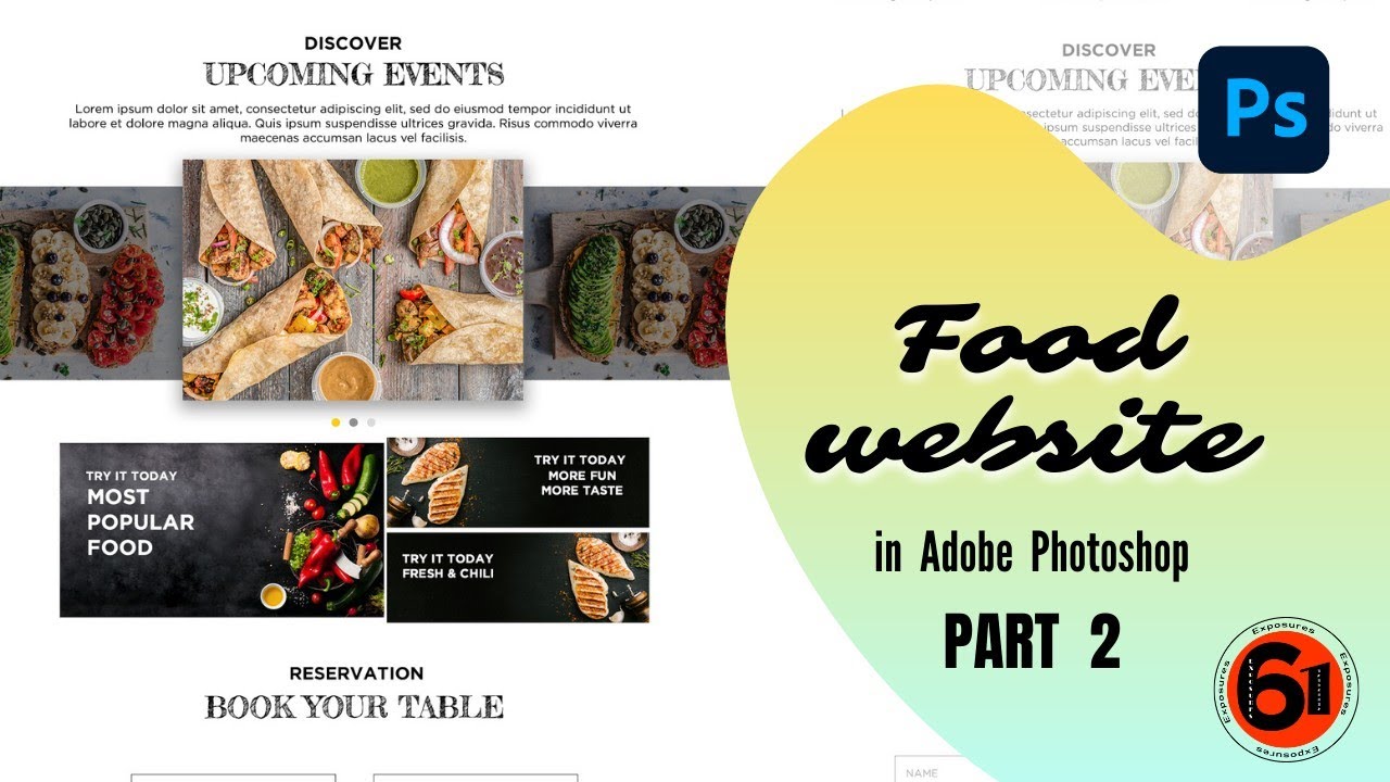 How to make website Psd for UI designer | User Interface Design