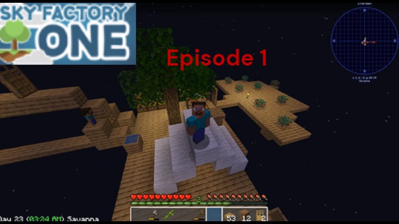 Episode 1 Sky Factory one. - YouTube