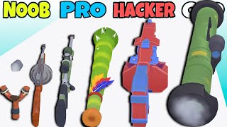 NOOB vs PRO vs HACKER vs GOD in Gun Run!