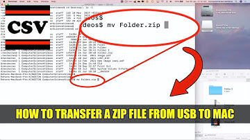 How to TRANSFER a Zip File from USB to Mac Using Terminal - Basic Tutorial | New