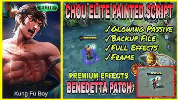 CHOU ELITE PAINTED SKIN SCRIPT | GLOWING PASSIVE | BENEDETTA PATCH | PARDZ GAMING