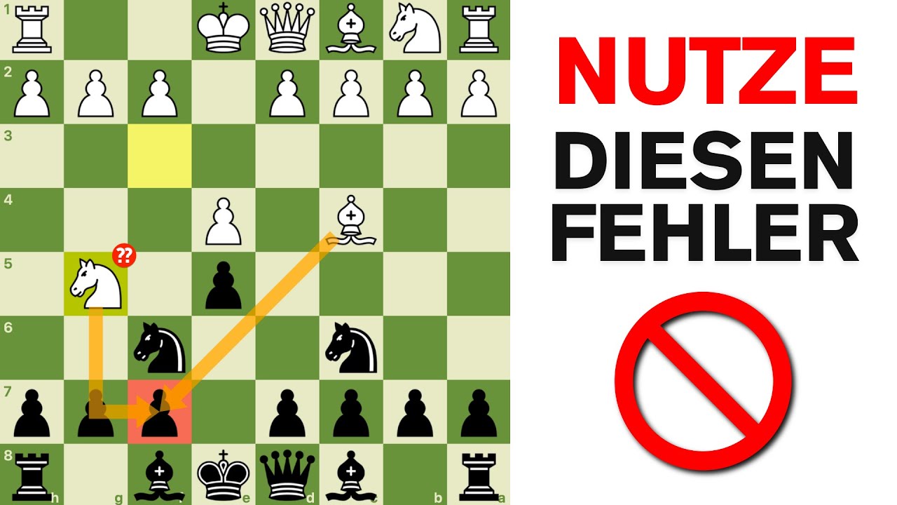 BESTRAFE den häufigsten FEHLER im SCHACH😱❌