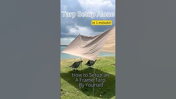 Tarp Setup Alone Quick & Easy - Waves ASMR