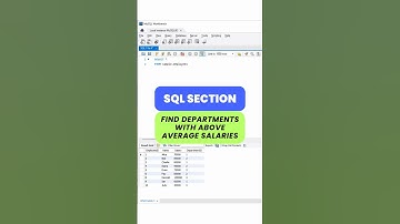 Find Departments with Above-Average Salaries. #DataAnalysis #Coding #LearnSQL