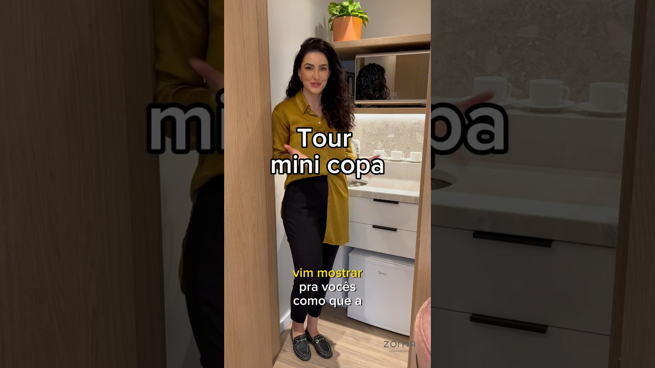 A mini copa desse consultório ficou muito funcional! Venha conhecer! 