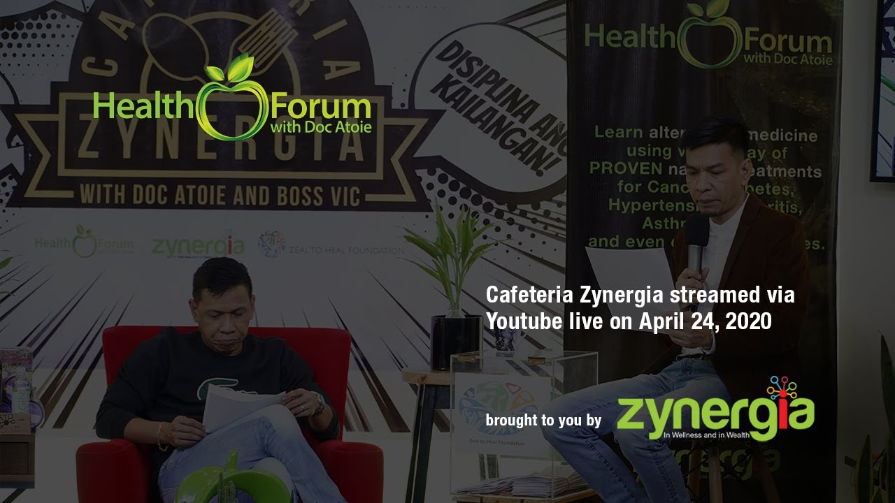 📹〔LIVE〕24–APRIL–2020 | #CafeteriaZynergia with Boss Vic and Doc Atoie