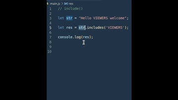 javascript includes method #shorts string manipulation #javascript