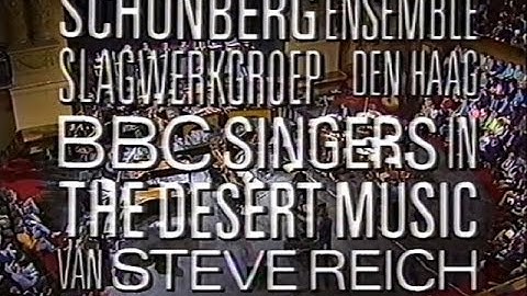 Steve Reich Desert Music live @ Holland Festival Carré Amsterdam 1987