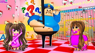 VIRAMOS A BEBÊ POLICIAL FOFA DO ROBLOX!! GIRL BARRY'S BABY PRISON RUN!