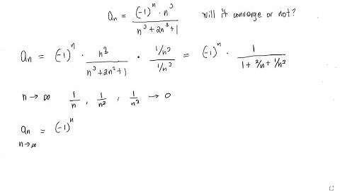 Determine whether the sequence converges or diverges. If it converges, find the limit. a_n=%s/%s…