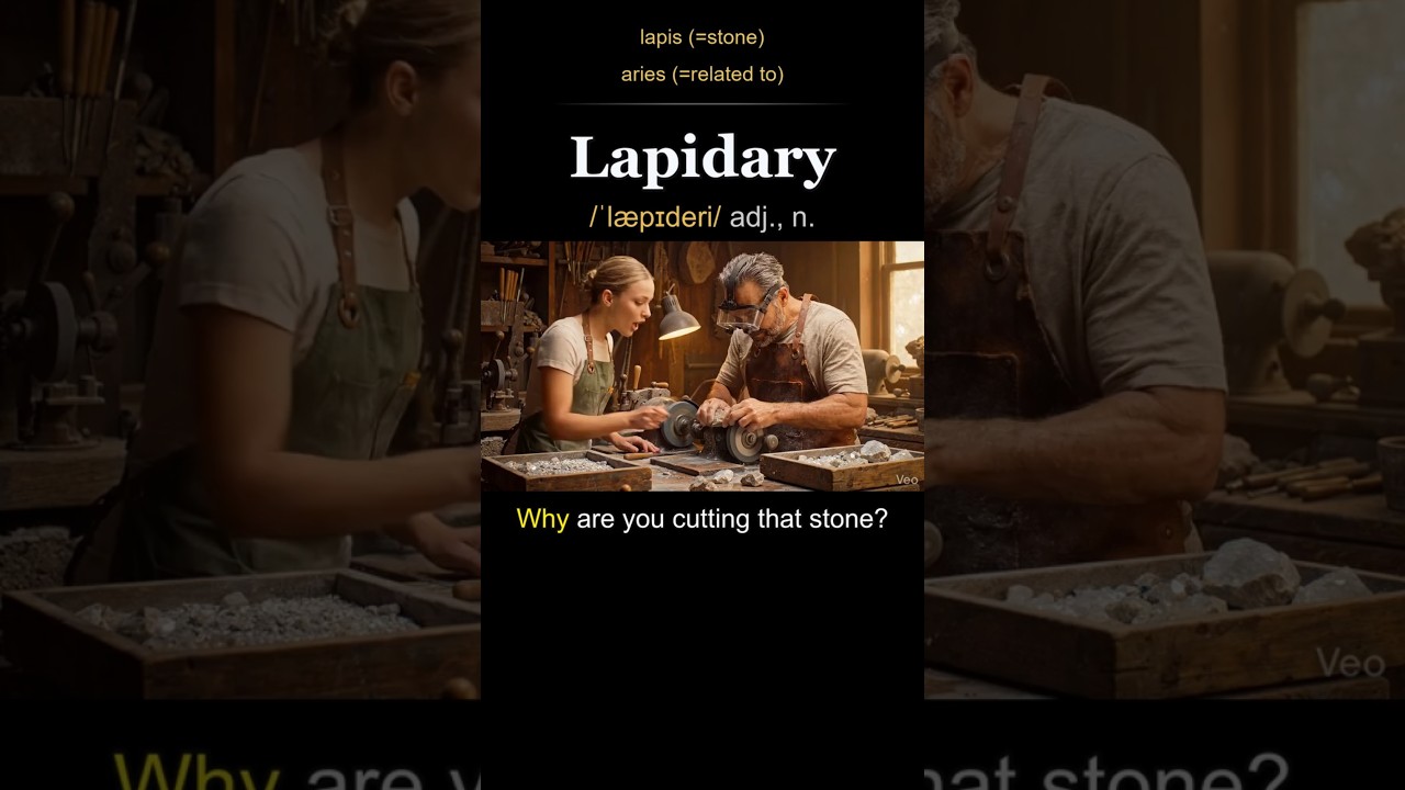 Lapidary meaning — Polished, concise, and precise
