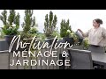 Motivation Ménage &amp; Jardinage. Nettoyage rapide et aménagement des fleurs.