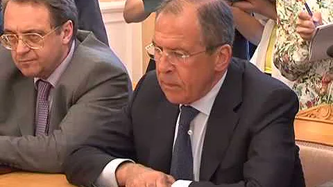 С.Лавров с первым заместителем мининдел САР Ф.Микдадом