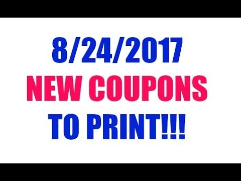 New Coupons Available To Print