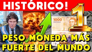 RECORD HISTÓRICO: PESO ARGENTINO ES MONEDA MÁS FUERTE DEL MUNDO, ECONOMÍA MILEI LE GANA AL DÓLAR