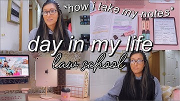 LAW SCHOOL DAY IN MY LIFE VLOG 4K *how i take my notes for law school*