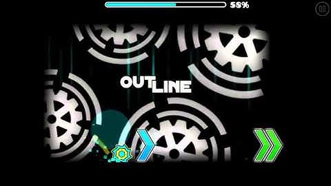 Geometry dash [OutLine] By Serponge (Normal 3 stars) (all coins)