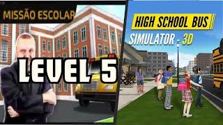 High School Bus Simulator 3D - Missão Escolar  Level 5 screenshot 5