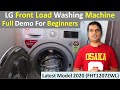 LG front load washing machine demo in hindi, Washing machine tub Cleaning|