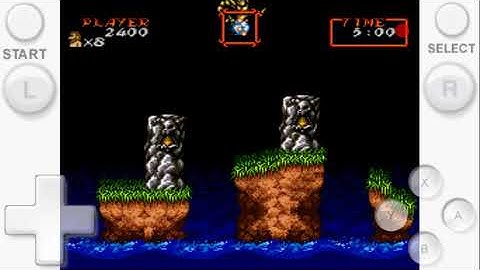 Playing Super Ghouls & Ghost with Cheats Pt.11( Infinite Lives,Time,Armor,Shield & Double Jump )SNES