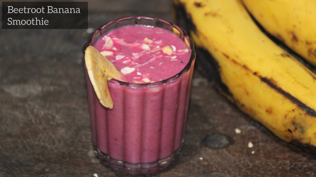 Banana beetroot smoothie / healthy smoothie recipe Recipe Learn