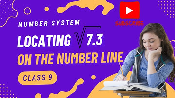 Hoe √7.3 op de getallenlijn weer te geven | Wortel 7.3 op de getallenlijn vinden | Klas 9 | Getal...