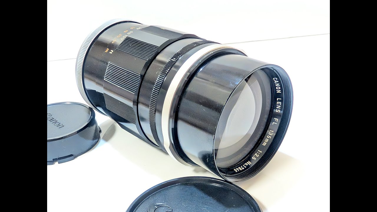 CANON FL 135mm F2.5 Manual Focus Lens - YouTube