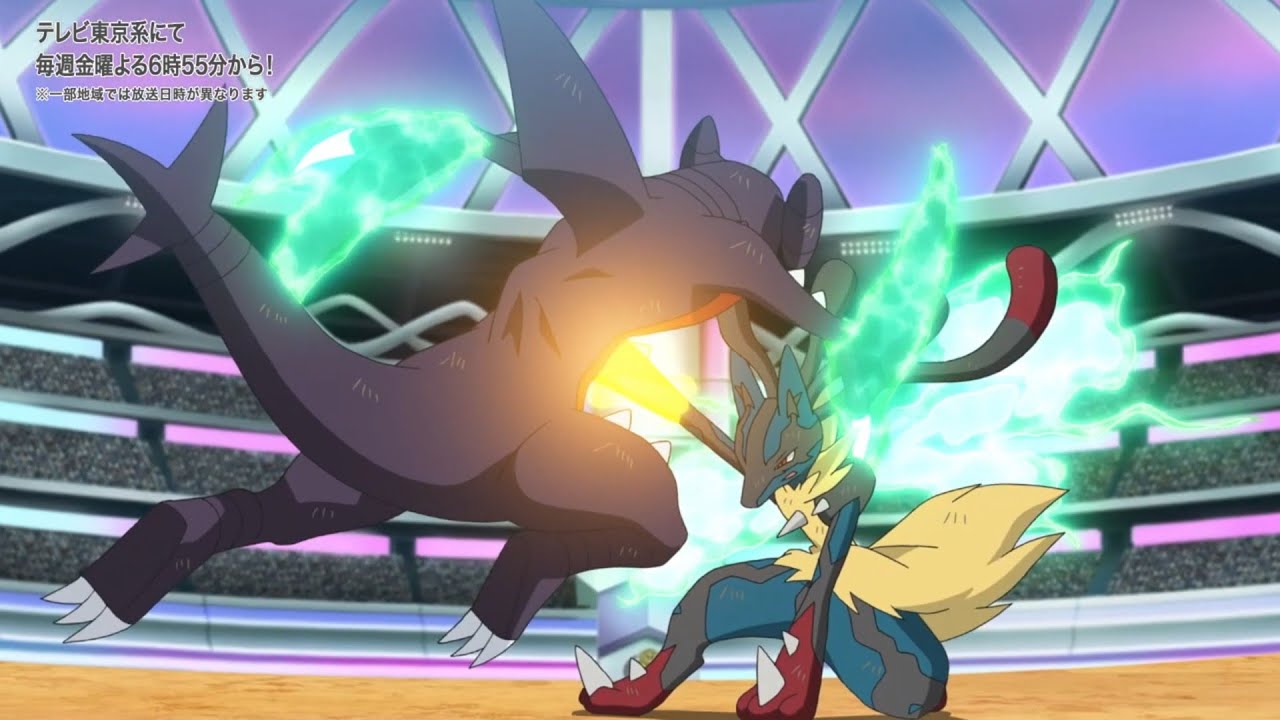 Why Cynthia Doesn't Use Mega Garchomp | Ash Mega Lucario Vs Cynthia ...