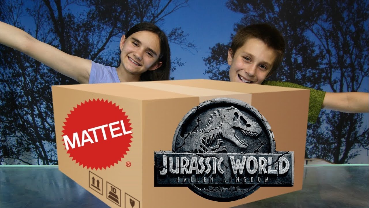 JURASSIC WORLD HUGE SURPRISE BOX TOY HAUL FROM MATTEL!! YouTube