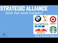 Strategic alliance with real world examples  strategic management  from a business professor
