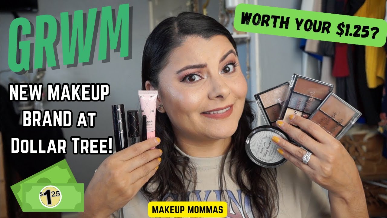 Trying a NEW MAKEUP BRAND from DOLLAR TREE | Marie Claire Paris | GRWM | Makeup Mommas