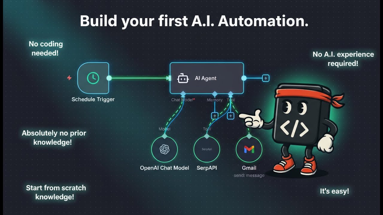 Build Your First AI Automation for FREE without spending anything | No ...