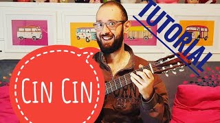 Video thumbnail of "Come si suona CIN CIN di Alfa- tutorial chitarra- accordi"
