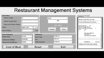 How to Create Restaurant Management Systems in Visual Basic.Net