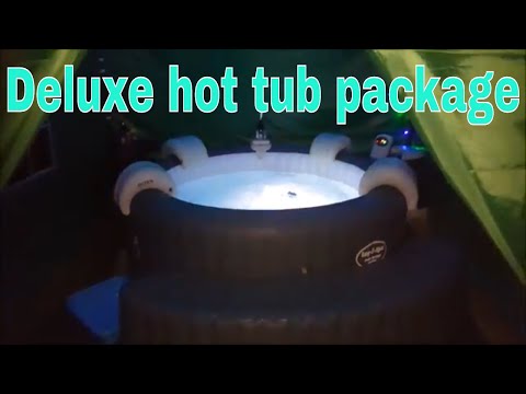 Lay-Z-Spa Palm Springs hot tub with gazebo, lights & music