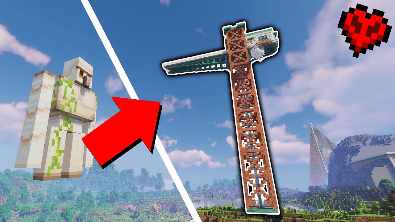 하드코어에서 철 골렘이 번지점프 하는 철 공장 만들기