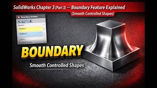 SolidWorks Chapter 3 (Part 3) — Boundary Feature Explained (Smooth Controlled Shapes)