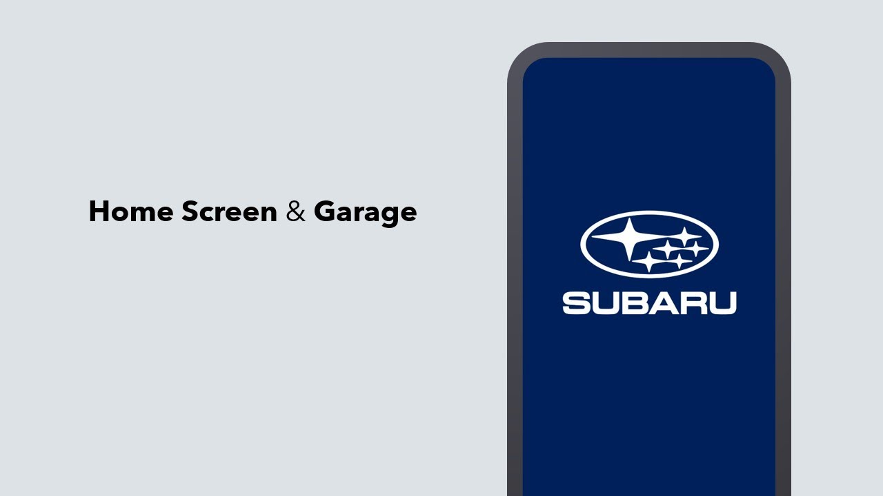Subaru Solterra Connected Services Home Screen