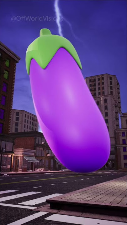 Let them fight 🍑🍆 #cg #cgi #comedy #godzilla #peach #eggplant #shorts