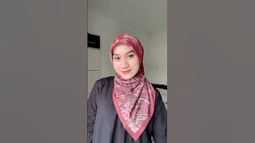 Tutorial hijab segi empat motif #tutorialhijab #hijabstyle #shortvideo #like #subscribe