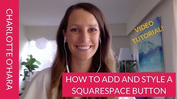 How to add and style a button in Squarespace