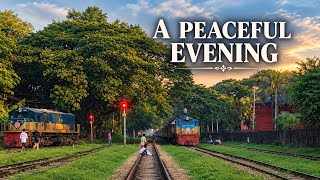 Meghna Express — A Peaceful Railway Evening | Train Diaries | Bangladesh Railway screenshot 1