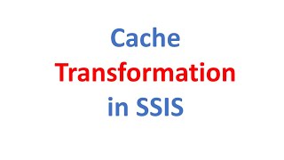Famous Cache Transformation in SSIS Profile