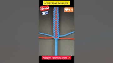 Magic of Macrame knots ✨| video tutorial no.13 | #macrame #videotutorial #knots #shorts #viral #2023