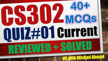 cs302 quiz 1|cs302 quiz 1 2023|cs302 quiz 1 solution 2023|#cs302 #cs302quiz #cs302quiz1 #quiz #quiz1