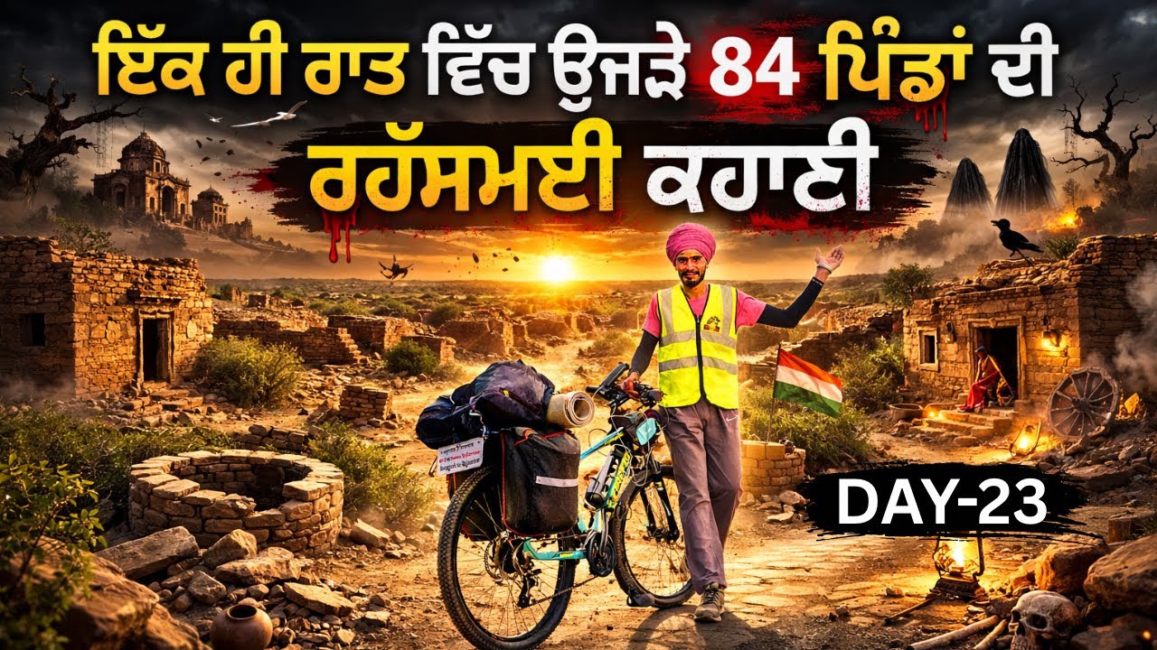 ਭੂਤਾਂ ਵਾਲਾ ਪਿੰਡ Hunted Village Kuldhara || DAY- 23 || Rajathan Cycle Tour || Sandeep Da Safarnama