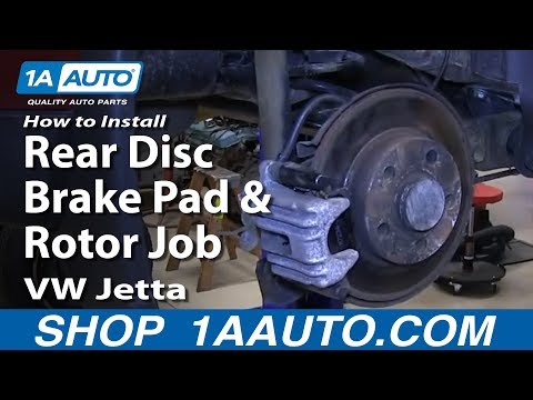 How to Replace Rear Brakes 99-05 Volkswagen Jetta