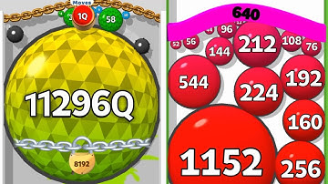 Satisfying Mobile Gameplay/ Puff Up balloon puzzle game vs puff balloons 2048 gameplay part #6