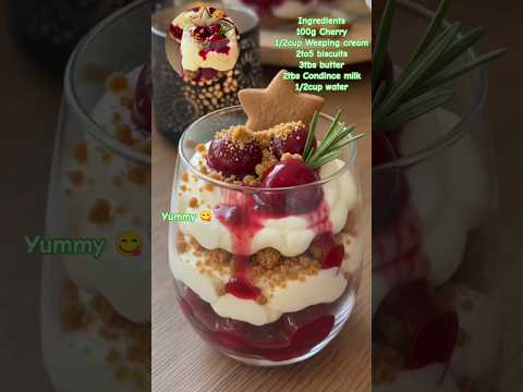 cherry dessert/cherry triple/ cherry#youtubeshorts#cherry#ai#aicontent#viral#fyp#shortsfeed#dessert