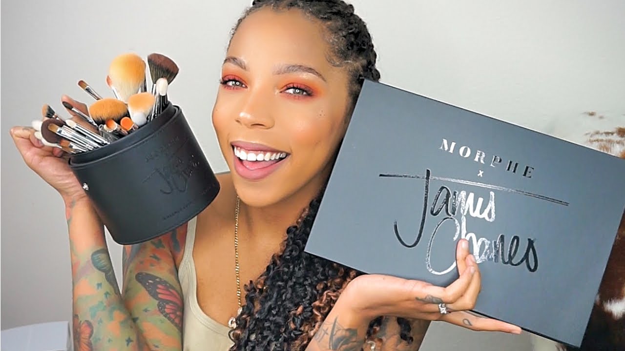 FULL FACE USING JAMES CHARLES BRUSH COLLECTION X SISTERS PALETTE TUTORIAL